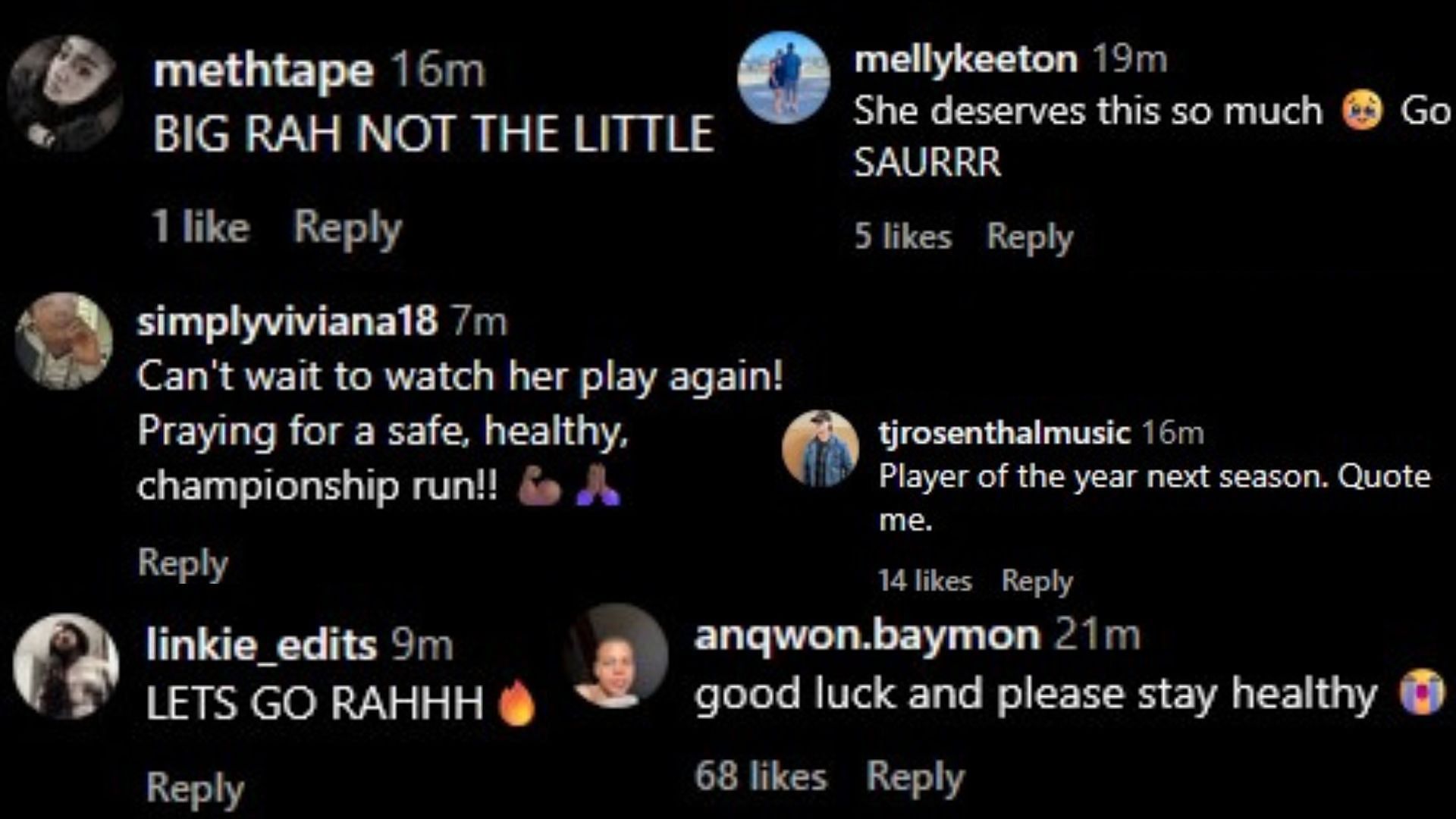 Images via the comments of the Instagram post.